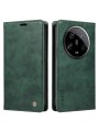 Калъф от еко кожа тип портмоне за Xiaomi 14 Ultra - зелен