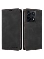Калъф от еко кожа тип портмоне с RFID  блокираща технология за Xiaomi 14T - черен