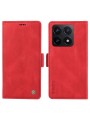 Калъф от еко кожа тип портмоне за Xiaomi 14T - червен
