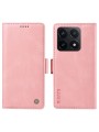 Калъф от еко кожа тип портмоне за Xiaomi 14T - розов