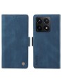 Калъф от еко кожа тип портмоне за Xiaomi 14T - син
