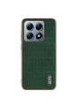 Предпазен гръб от еко кожа за Xiaomi 14T Pro - зелен