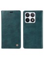 Калъф от еко кожа тип портмоне за Xiaomi 14T Pro - син