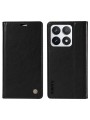 Калъф от еко кожа тип портмоне за Xiaomi 14T Pro - черен
