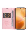 Калъф от еко кожа тип портмоне за Xiaomi 14T Pro - розов