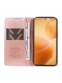 Калъф от еко кожа тип портмоне за Xiaomi 14T Pro - розов