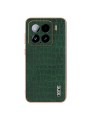 Предпазен гръб от еко кожа за Xiaomi 15 - зелен