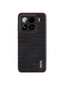 Предпазен гръб от еко кожа за Xiaomi 15 - черен