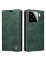 Калъф от еко кожа тип портмоне за Xiaomi 15 - зелен
