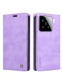 Калъф от еко кожа тип портмоне за Xiaomi 15 - лилав