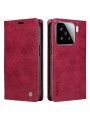 Калъф от еко кожа тип портмоне за Xiaomi 15 - червен
