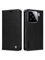 Калъф от еко кожа тип портмоне за Xiaomi 15 - черен