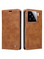 Калъф от еко кожа тип портмоне за Xiaomi 15 - кафяв