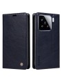 Калъф от еко кожа тип портмоне за Xiaomi 15 - син