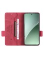 Предпазен калъф от еко кожа за Xiaomi 15 - розов