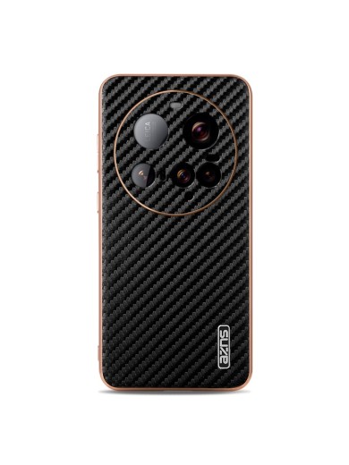 Предпазен гръб от еко кожа за Xiaomi 15 Ultra - черен Предпазен гръб от еко кожа за Xiaomi 15 Ultra - черен