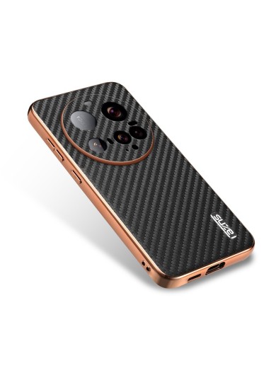 Предпазен гръб от еко кожа за Xiaomi 15 Ultra - черен