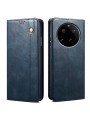 Калъф от еко кожа тип портмоне за Xiaomi 15 Ultra - син