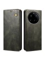 Калъф от еко кожа тип портмоне за Xiaomi 15 Ultra - зелен