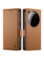 Калъф от еко кожа тип портмоне за Xiaomi 15 Ultra - кафяв