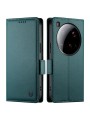 Калъф от еко кожа тип портмоне за Xiaomi 15 Ultra - зелен