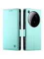 Калъф от еко кожа тип портмоне за Xiaomi 15 Ultra - зелен