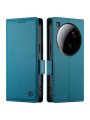 Калъф от еко кожа тип портмоне за Xiaomi 15 Ultra - син