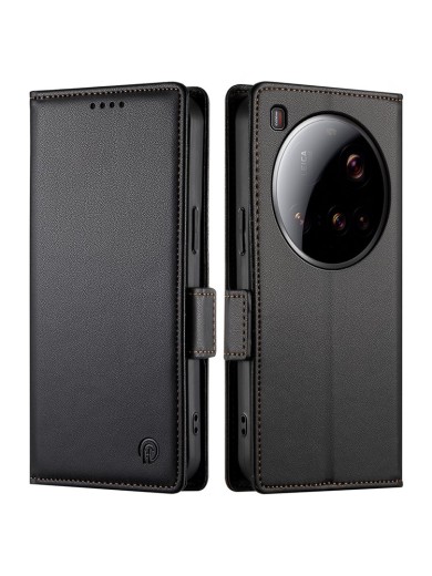 Калъф от еко кожа тип портмоне за Xiaomi 15 Ultra - черен Калъф от еко кожа тип портмоне за Xiaomi 15 Ultra - черен