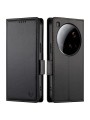 Калъф от еко кожа тип портмоне за Xiaomi 15 Ultra - черен