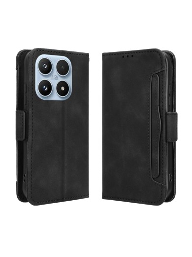 Калъф от еко кожа тип портмоне за Xiaomi 17 - черен