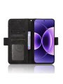 Калъф от еко кожа тип портмоне за Xiaomi 17 Pro Max - черен