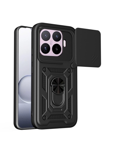 Удароустойчив предпазен гръб за Xiaomi 17T Pro - черен Удароустойчив предпазен гръб за Xiaomi 17T Pro - черен