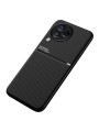 Гръб с покритие от еко кожа за Xiaomi Civi 3 - черен