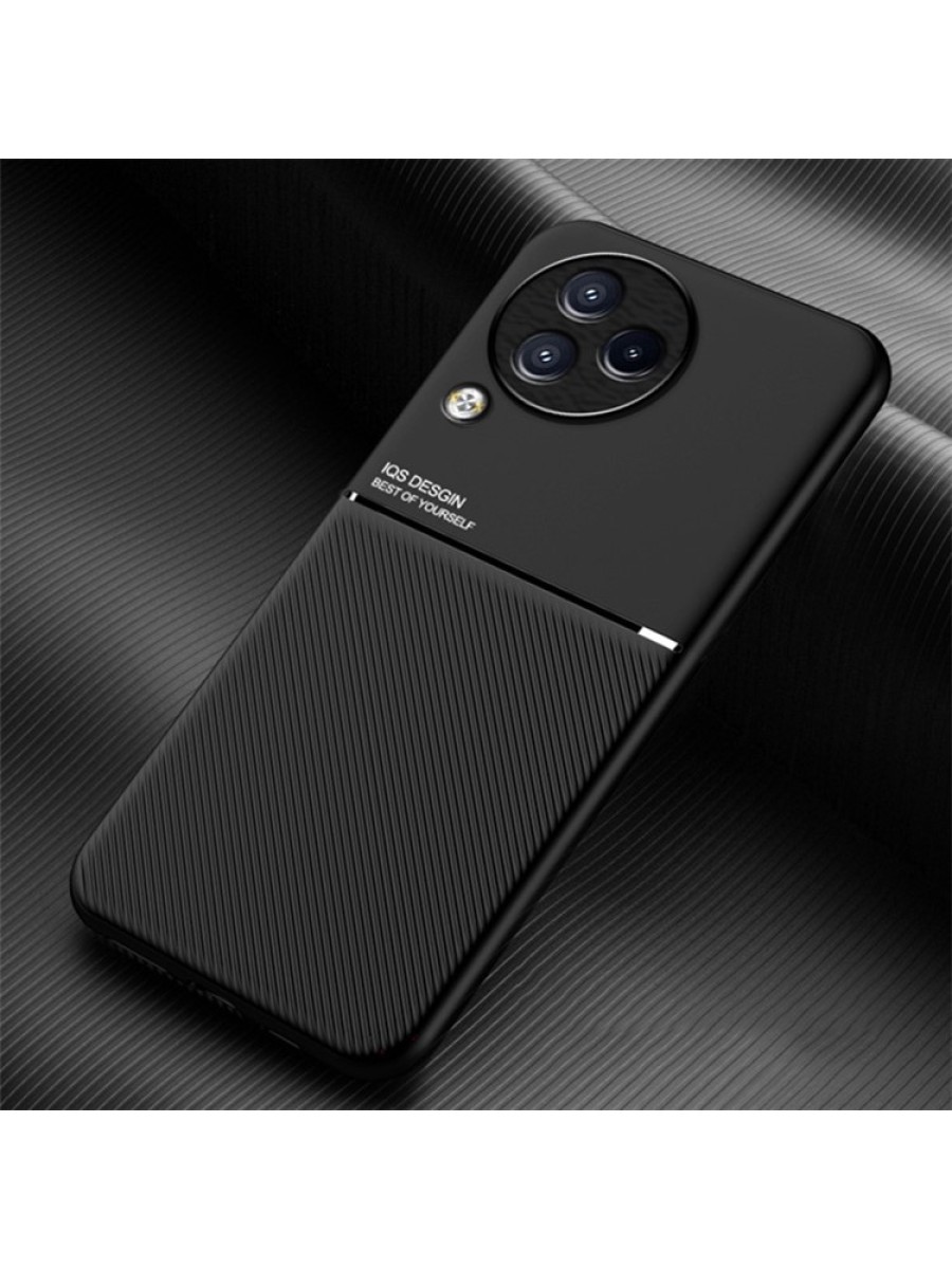 Гръб с покритие от еко кожа за Xiaomi Civi 3 - черен