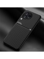 Гръб с покритие от еко кожа за Xiaomi Civi 3 - черен