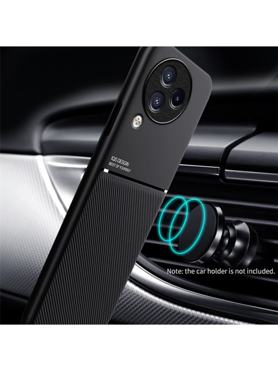 Гръб с покритие от еко кожа за Xiaomi Civi 3 - черен