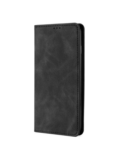 Калъф от еко кожа тип портмоне за Xiaomi Civi 5 Pro - черен