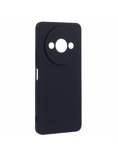 Устойчив на надраскване мек силиконов гръб за телефон за Xiaomi Poco C61 - черен
