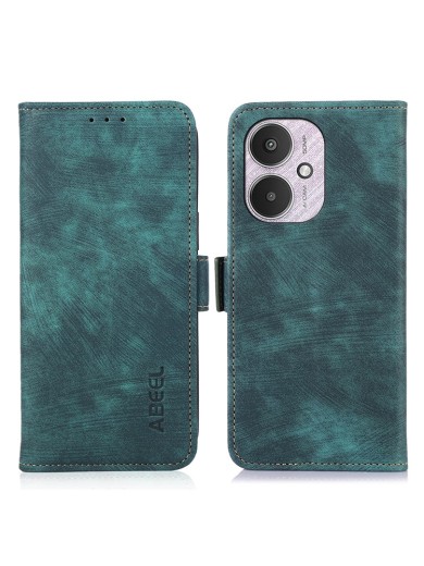 Калъф от еко кожа тип портмоне за Xiaomi Poco C65 - зелен Калъф от еко кожа тип портмоне за Xiaomi Poco C65 - зелен