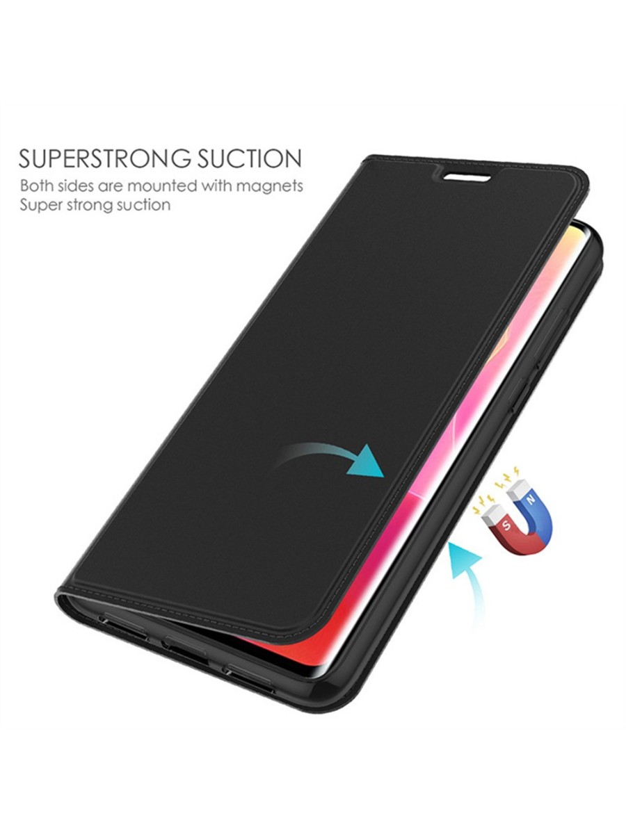 Калъф от еко кожа тип портмоне за Xiaomi Poco C85 - черен
