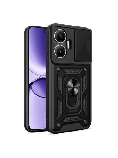 Удароустойчив предпазен гръб за Xiaomi Poco F7 - черен