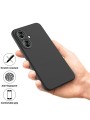 Предпазен удароустойчив силиконов гръб с каишка за Xiaomi Poco M6 - черен