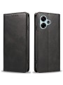 Калъф от еко кожа тип портмоне за Xiaomi Poco M6 Plus - черен