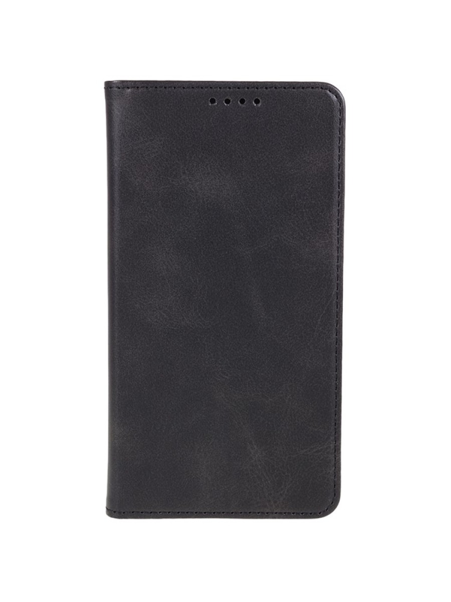 Калъф от еко кожа тип портмоне за Xiaomi Poco M6 Plus - черен