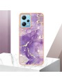 Предпазен удароустойчив гръб с цветни шарки за Xiaomi Poco X5 - лилав