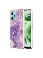 Предпазен удароустойчив гръб с цветни шарки за Xiaomi Poco X5 - лилав
