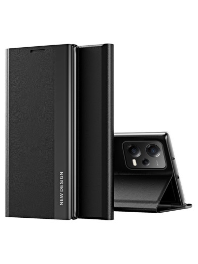 Калъф от еко кожа тип портмоне за Xiaomi Poco X5 - черен
