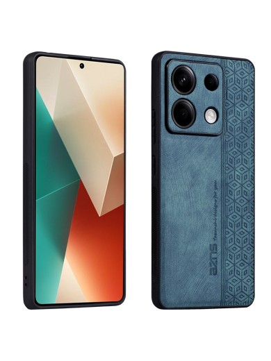 Противоплъзгащ се тънък гръб от еко кожа за Xiaomi Poco X6 - зелен