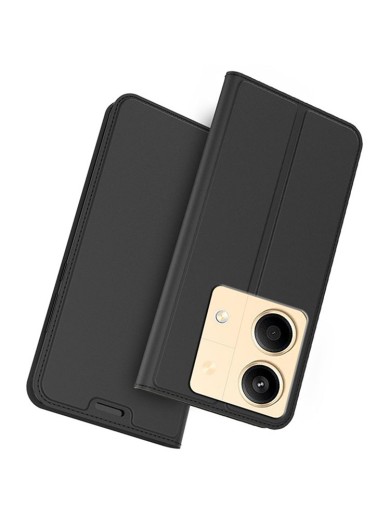 Калъф от еко кожа тип портмоне за Xiaomi Poco X6 Neo - черен Калъф от еко кожа тип портмоне за Xiaomi Poco X6 Neo - черен