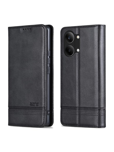 Калъф от еко кожа тип портмоне за Xiaomi Poco X8 Pro Max - черен